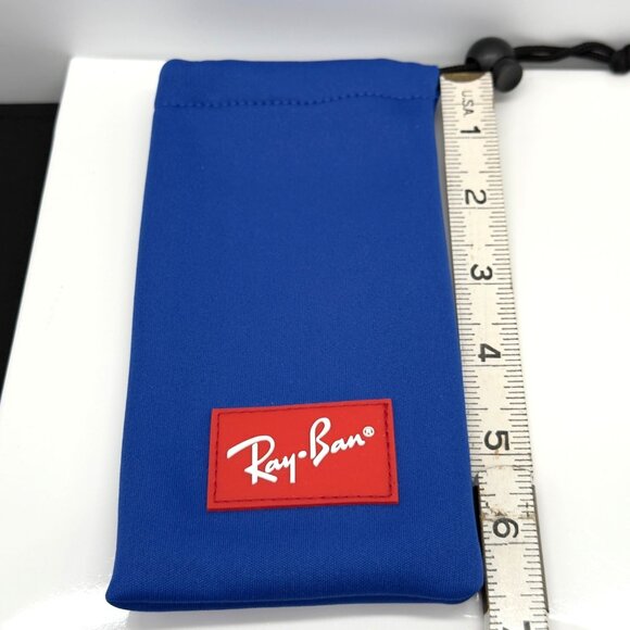 New Ray-Ban Sunglasses Eyeglasses Authentic Optical Blue Red Pouch Only - Picture 3 of 4